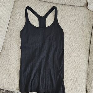 Black Ribbed LuLu Lemon Tank